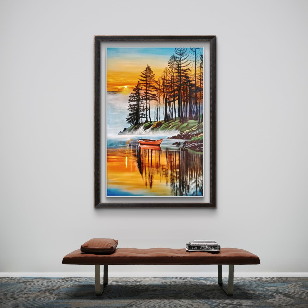 Golden Serenity – Original Oil Painting on Canvas