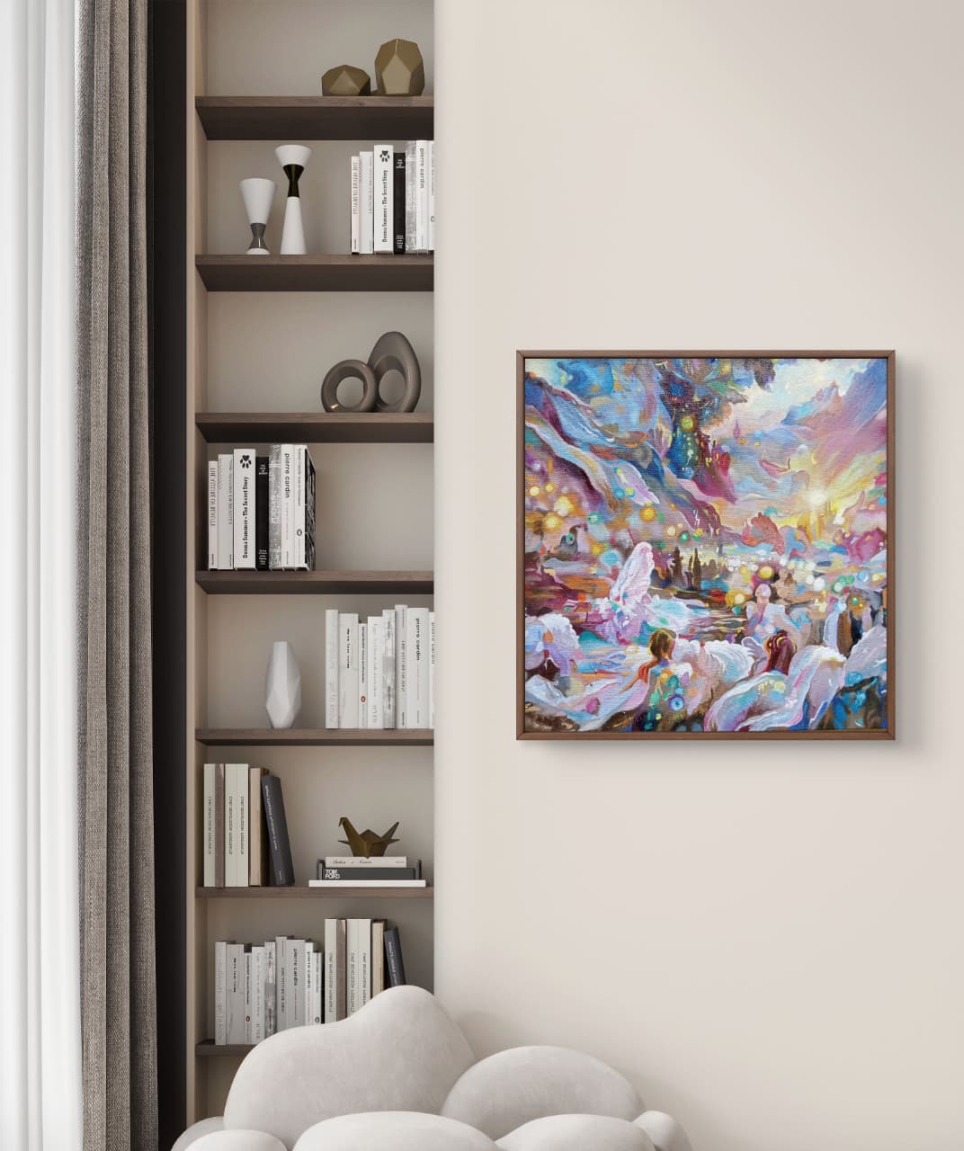 Dreamscape of Light – Original Oil Painting on Canvas | Fantasy Impressionist Artwork